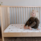 Fitted Cot Sheet | Mushroom