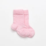 Merino Crew Baby Socks - Petal