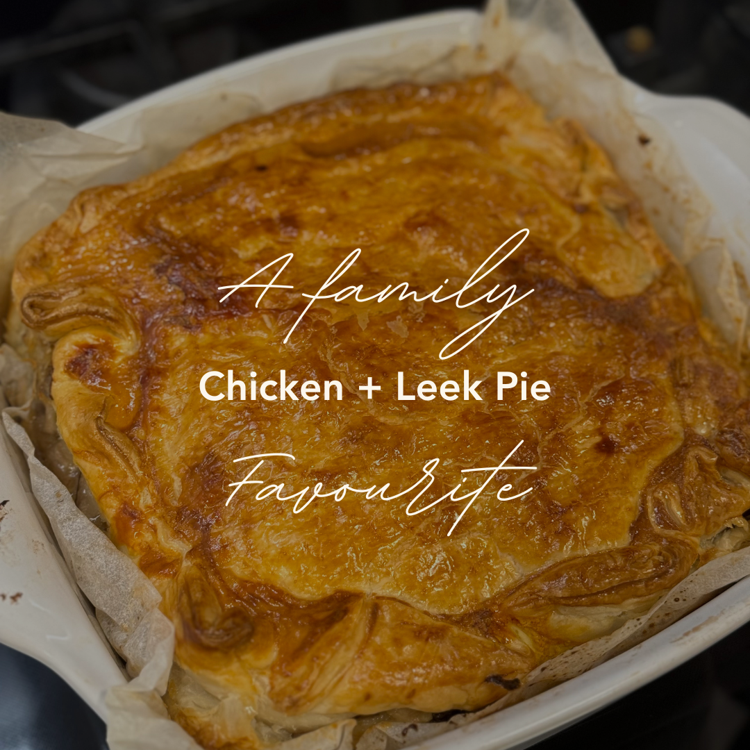 Warm the soul with my fave Chicken + Leek pie