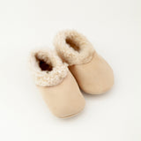 Lambskin Booties- Champagne Suede