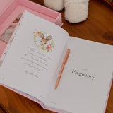 Bebé Baby Book With Keepsake Box + Pen- Baby Pink