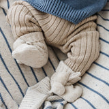 Organic Cotton Thick Knit Leggings- Chai