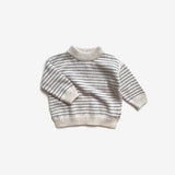 Organic Cotton Knit Jumper- Navy Stripe