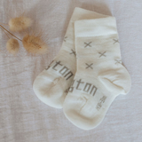 Merino Crew Baby Socks - Fox
