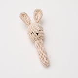 Crochet Bunny Rattle - Sand